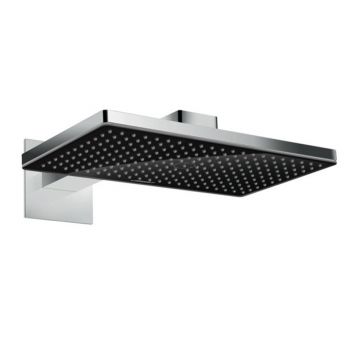 Palarie de dus si brat Hansgrohe Rainmaker Select 460 negru - crom montare pe perete