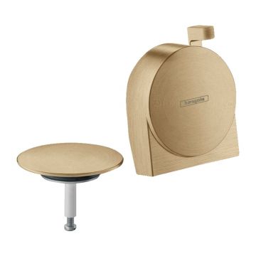 Capac sifon si preaplin Hansgrohe Exafill S bronz periat