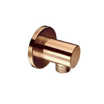 Cot conector Valvex Round Rose Gold cu montaj pe perete