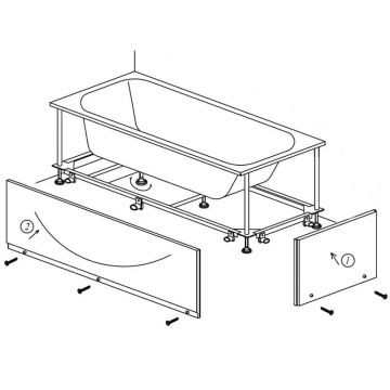 Masca frontala + laterala + cadru rigidizare Kolpasan pentru cazile Tamia 160 x 70 cm