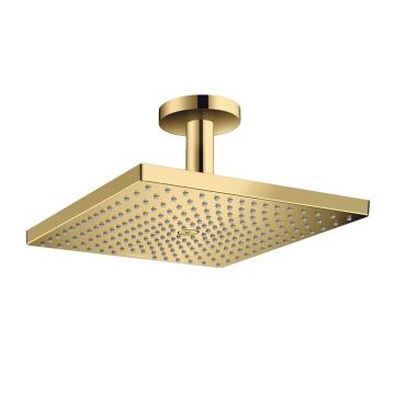 Palarie si brat de dus Hansgrohe Raindance E 300 auriu lucios