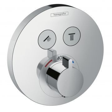 Baterie cada - dus termostatata Hansgrohe ShowerSelect S cu montaj incastrat necesita corp ingropat