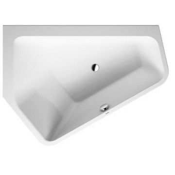 Cada baie asimetrica Duravit Paiova 177x130cm acril complet echipata cu panouri si picioare