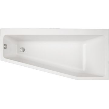 Cada baie asimetrica Villeroy & Boch Subway 170x80x45cm acril orientare stanga alb alpin