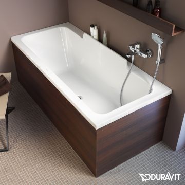 Cada baie rectangulara Duravit DuraStyle 160x70cm acril orientare stanga montaj incastrat sau cu panouri