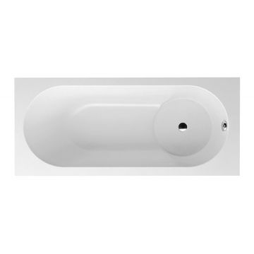 Cada baie rectangulara Villeroy & Boch Libra 170x75x43.2cm compozit picioare incluse alb alpin