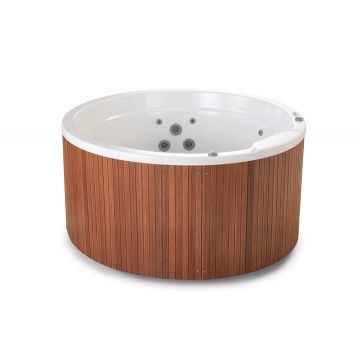 Cada rotunda cu hidromasaj Roca Broadway Spa 178x178x100cm alb pentru incastrat