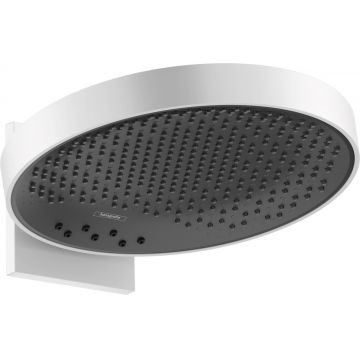 Palarie de dus Hansgrohe Rainfinity 360 3 tipuri de jet cu placa de conectare la perete alb mat