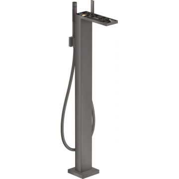 Baterie cada cu montaj pe pardoseala Hansgrohe Axor MyEdition fara placa superioara necesita corp ingropat crom negru periat