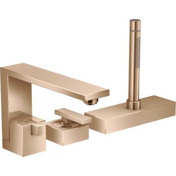 Baterie cu montaj pe cada Hansgrohe Axor Edge 3 elemente necesita corp ingropat red gold lustruit