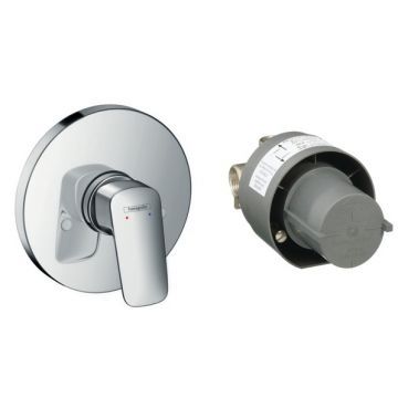 Baterie dus Hansgrohe Logis cu montaj incastrat corp ingropat inclus