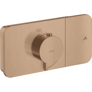 Baterie dus termostatata Hansgrohe Axor ONE cu 1 functie montaj incastrat necesita corp ingropat red gold periat