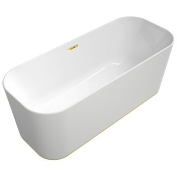 Cada free-standing Villeroy & Boch Finion 170x70x62cm alb alpin finisaje Gold