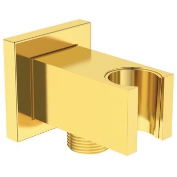 Conector FixFit Ideal Standard Ideal Rain Square cu agatatoare de dus auriu periat