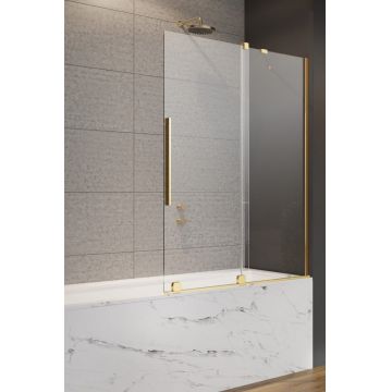 Paravan cada cu element culisant Radaway Furo Gold PND II 120cm orientare dreapta