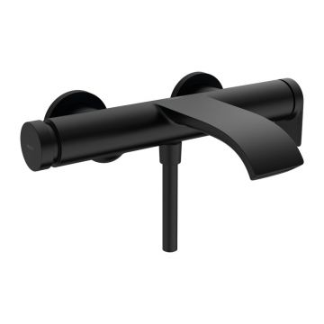 Baterie cada - dus Hansgrohe Vivenis negru mat monocomanda