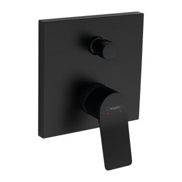 Baterie cada - dus incastrata Hansgrohe Vivenis negru monocomanda