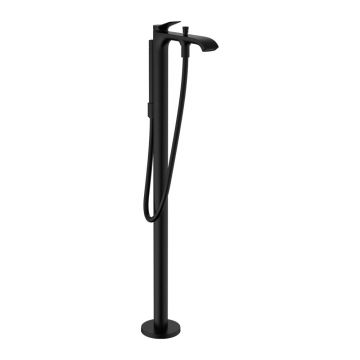 Baterie cada - dus freestanding Hansgrohe Vivenis monocomanda negru mat