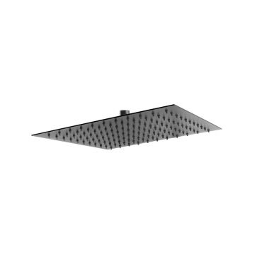 Palarie de dus Ferro Slim 300x300 mm negru mat