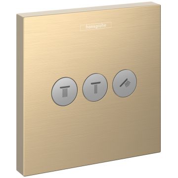 Divertor Hansgrohe Shower Select pentru 3 consumatori necesita corp ingropat bronz periat