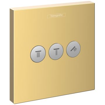 Divertor Hansgrohe Shower Select pentru 3 consumatori necesita corp ingropat gold optic lustruit