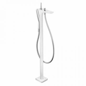 Baterie cada freestanding Hansgrohe Puravida Alb