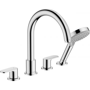 Baterie cu montaj pe cada Hansgrohe Vernis Blend cu 4 elemente crom