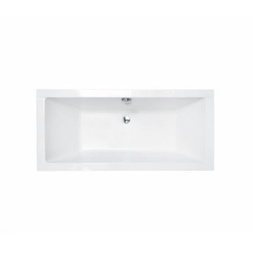 Cada baie incastrata dreptunghiulara, acril, 180x80 cm, Besco Quadro Slim