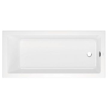 Cada dreptunghiulara VilleroyBoch Targa Plus Solo alb alpin 170x75 cm