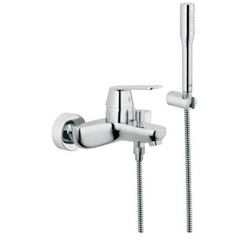 Baterie cada Grohe Eurosmart Cosmopolitan cu para furtun si agatatoare de dus