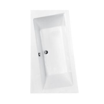 Cada baie asimetrica, acril, 160 x 100 cm, orientare dreapta, Besco Infinity