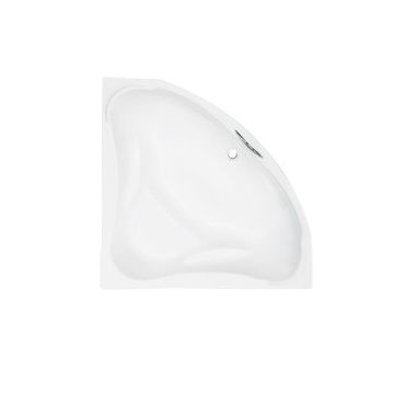 Cada baie asimetrica cu sezut, acril, 134x134 cm, Besco Ewa