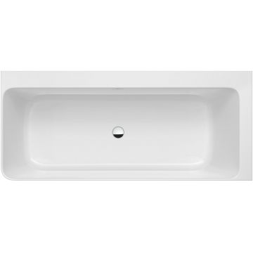 Cada baie asimetrica Roca Ona 160x70cm orientare dreapta include panouri si sifon cu ventil click-clack Stonex alb