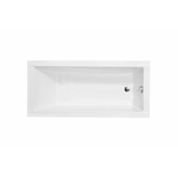 Cada baie incastrata dreptunghiulara, acril, 160x70 cm, Besco Modern Slim