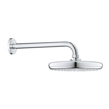 Palarie de dus Grohe Tempesta 210 si brat de dus 286mm de perete crom