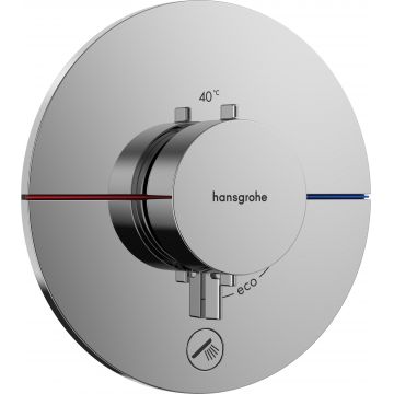 Baterie cada - dus termostatata Hansgrohe ShowerSelect Comfort S cu montaj incastrat necesita corp ingropat crom