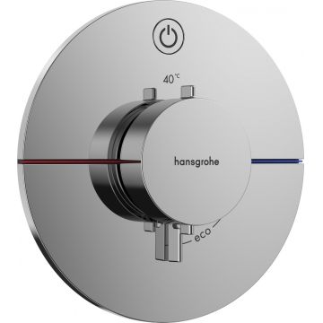 Baterie dus termostatata Hansgrohe ShowerSelect Comfort S On/Off cu montaj incastrat necesita corp ingropat crom