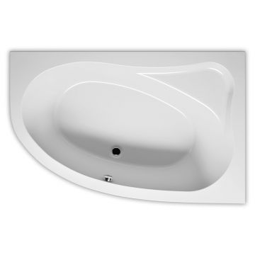 Cada baie asimetrica Riho Aryl 140x90cm acril orientare stanga