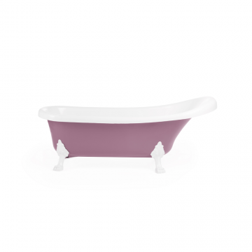 Cada baie freestanding Fibrex Knossos, compozit, violet, 170 x 70 x 67 cm